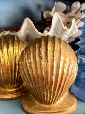 Gold Decorative Shell Accent - Home Accents